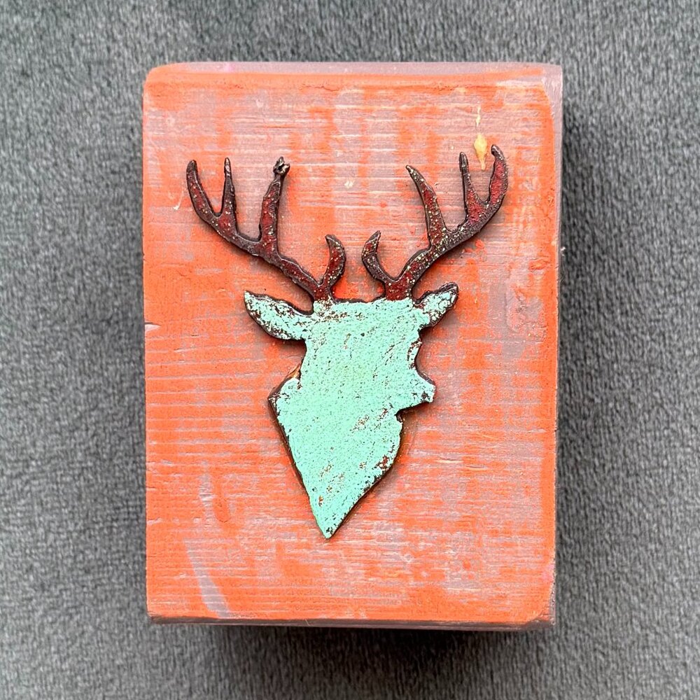 Decorative Deer head silhouette